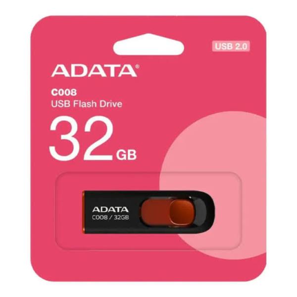 Memoria USB ADATA 32 GB AC008 USB-A 2.0 AC008-32G-RKD
