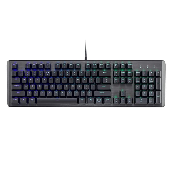 Teclado gamer Cooler Master RGB CK-550 V2 mecánico alámbrico USB inglés Switch Marrón