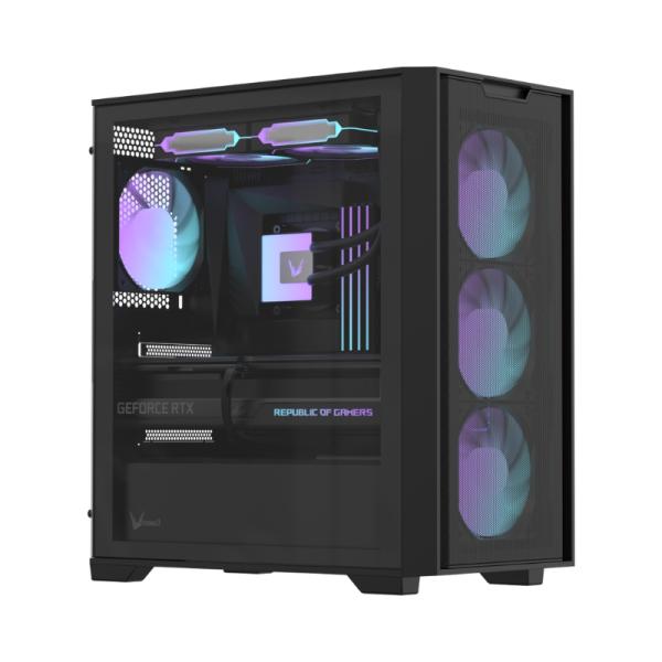 Case Formula V Line RGB AIR Mesh GX600 Plus Mid Tower 4X120MM ARGB vidrio templado