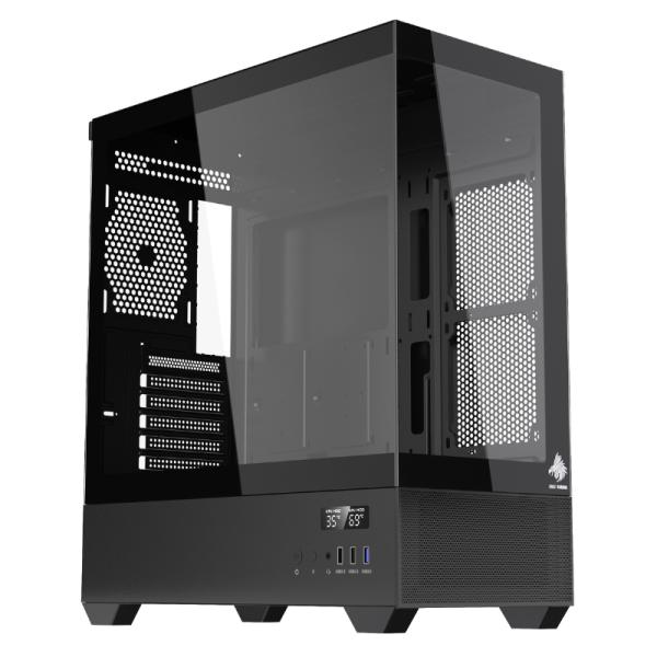 Case Eagle Warrior CG01TZRA001C Mid Tower sin ventilación incluida con vidrio templado