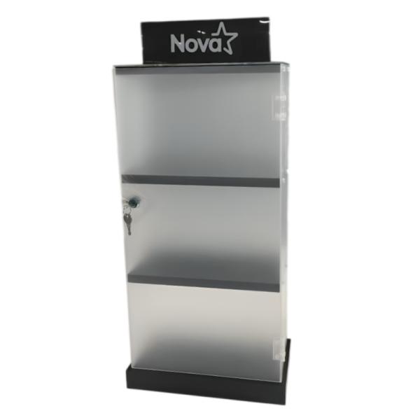 Display NOVA de acrílico 320 x 170 x 600 mm con Logo Nova Impreso FD321760001C1C