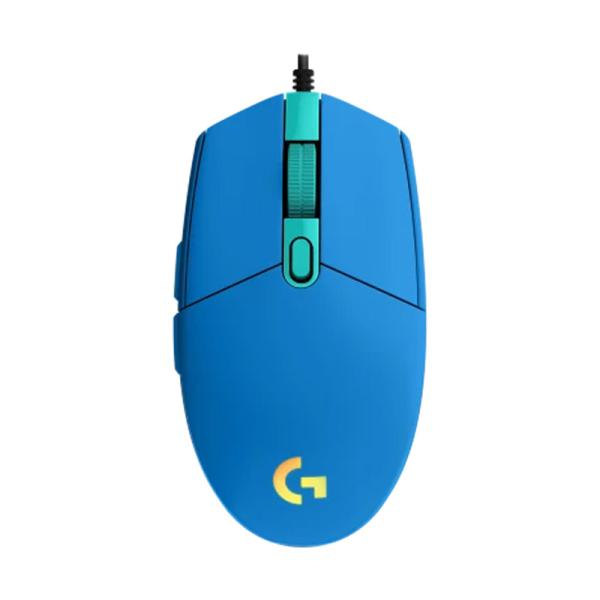 Mouse gamer Logitech RGB G203 Lightsync alámbrico USB 8000 DPI