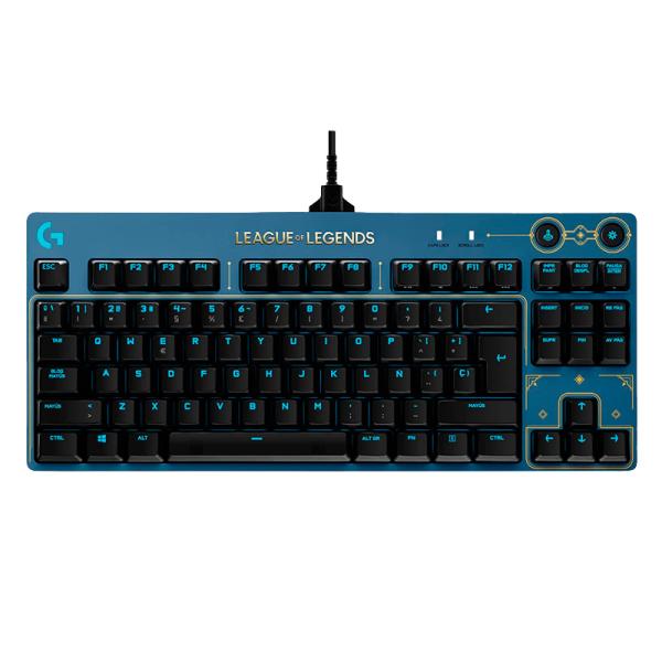 Teclado gamer Logitech RGB G Pro League OF Legends TKL mecánico alámbrico español