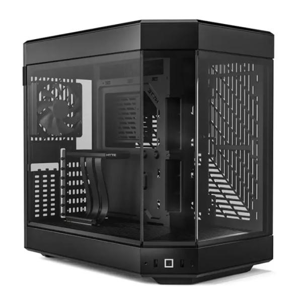 Case gamer HYTE Y60 Mid Tower ventiladores 3 de 120 mm con vidrio Frontal, lateral