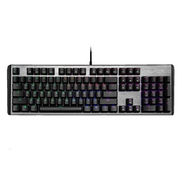 Teclado gamer Cooler Master RGB CK550 V2 mecánico alámbrico USB inglés Switch rojo