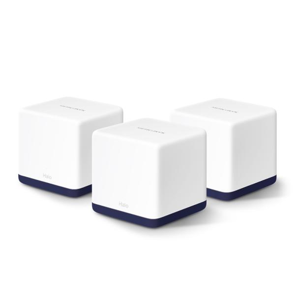 Sistema Wi-Fi Mercusys Halo H50G (3-PACK) AC1900 Whole Mesh Halo