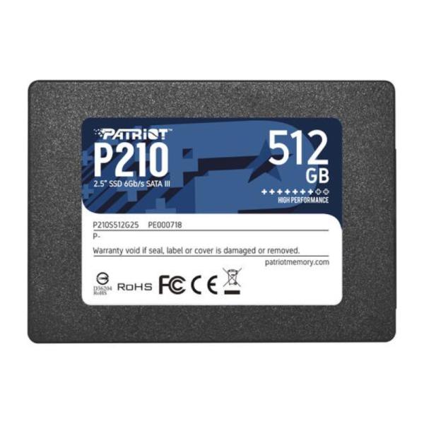 SSD Patriot 512 GB P210 2.5" SATA III 520MB/S / 430MB/S P210S512G25 P210