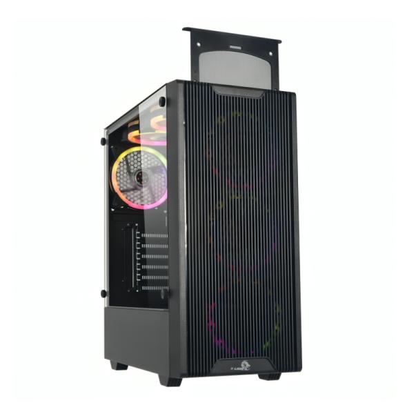 Case gamer X-Lion H8-675 panel lateral de vidrio temperado + 2X USB 2.0 + USB 3.0 + Audio