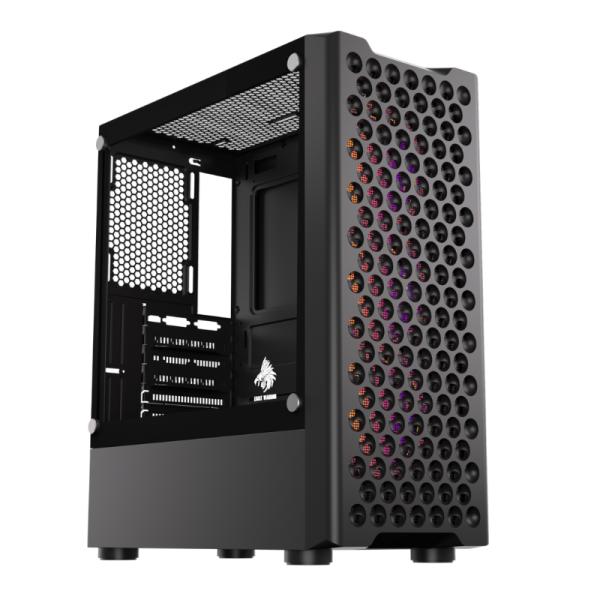 Case Eagle Warrior RGB CG06Z5RA002C Mid Tower ventiladores 3 de 120 mm con vidrio lateral