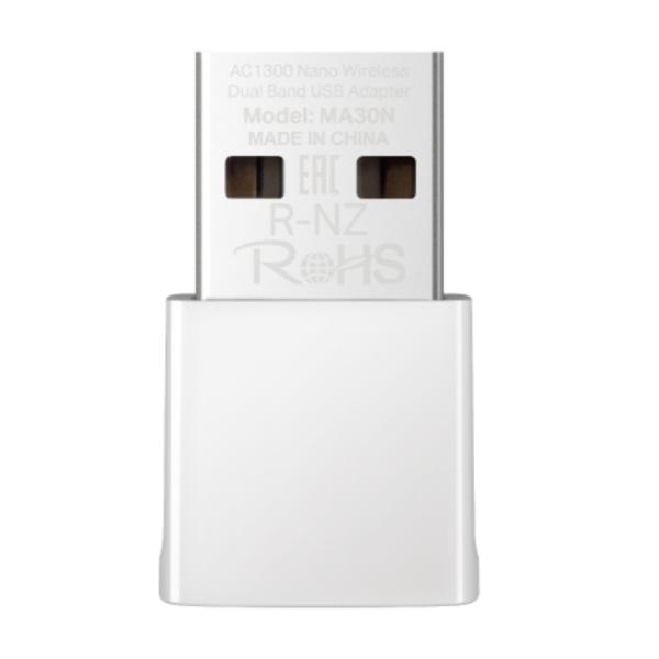 Adaptador Mercusys de RED MA30N(US) Dual Band USB 2.0 867 Mbps (5 GHZ) + 400 Mbps (2,4