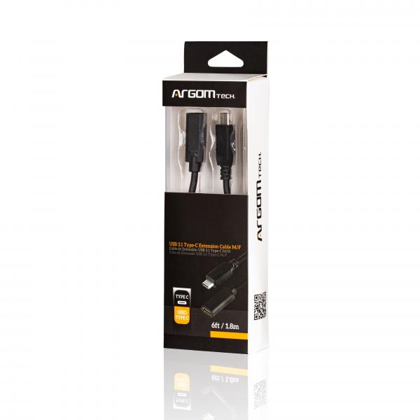 Cable Argom USB 3.1 Type-c Male TO Female 6F/1.8M ARG-CB-0064