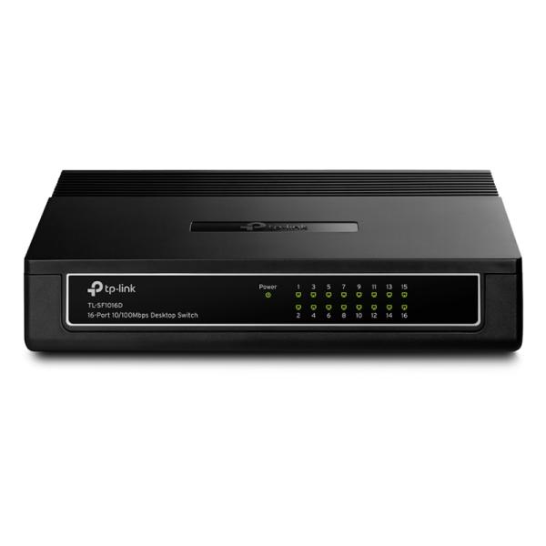 Switch TP-Link TL-SF1016D 16 puertos Fast Ethernet 10/100 Mbps no administrable
