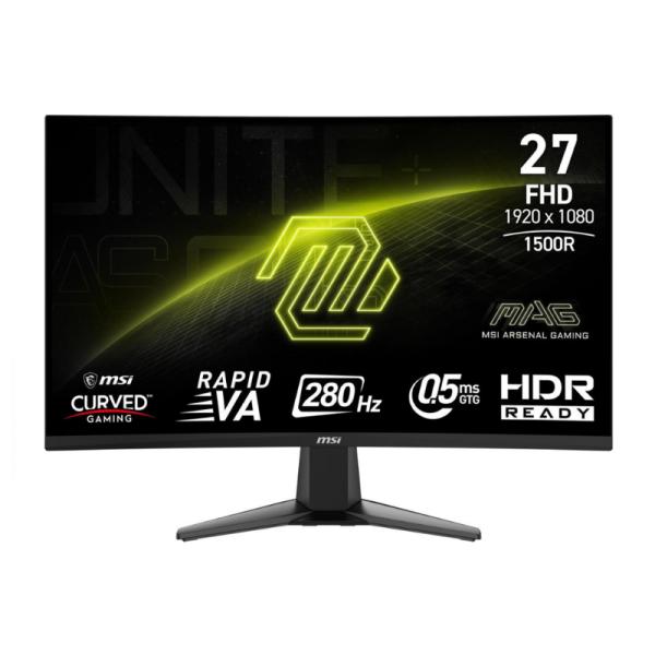 Monitor MSI curvo 27" MAG 276CXF 1920 x 1080 VA 280 Hz Adaptive-sync HDMI y DisplayPort