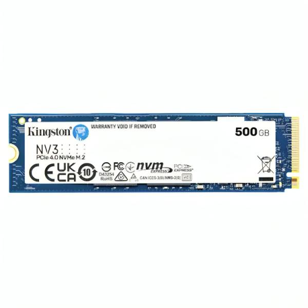 SSD Kingston 500 GB NV3 M.2 2280 PCIe GEN4 X4 5000MB/S / 3000MB/S SNV3S/500G