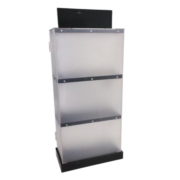 Display sin Logo de acrílico 320 x 170 x 600 mm sin Logo Impreso FD321760002C Generico