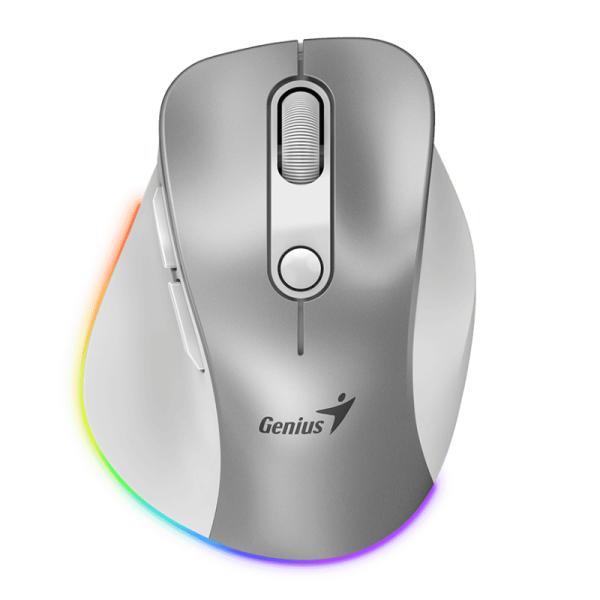 Mouse Genius RGB RS2 Ergo 9000S Pro inalámbrico con Receptor 2400 DPI