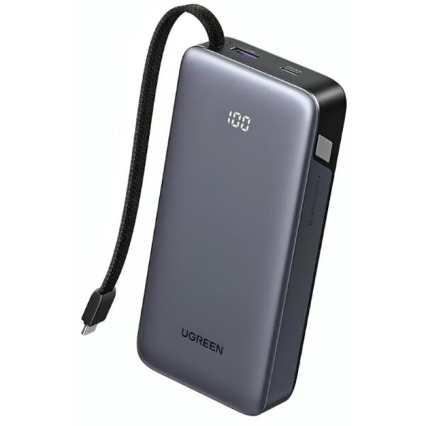 Power Bank UGREEN PB550 Nexode 20000 mAh cable USB-C integrado carga rápida 67 W