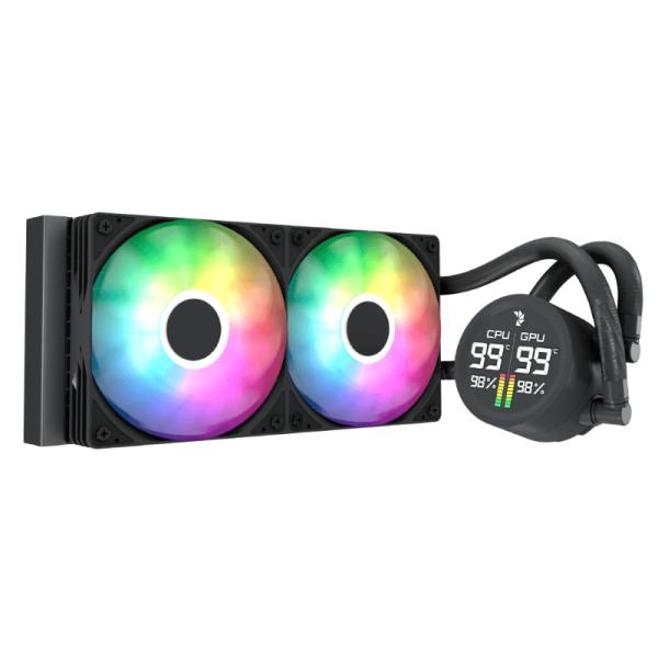 Enfriamiento líquido Aerocool RGB Abyss L240R Digi AIO 240 mm LGA115X-1851/ AM5/AM4