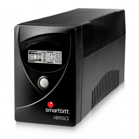 UPS Smartbitt 900VA/480W 6OUTLETS 120 V con pantalla LCD SBNB900LCD