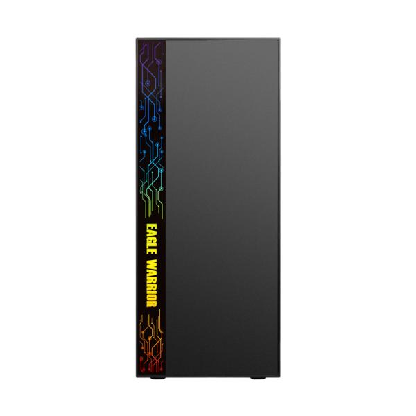 Case gamer KME Eagle Warrior CG17Z3RA001C Mid Tower sin ventilación incluida con vidrio