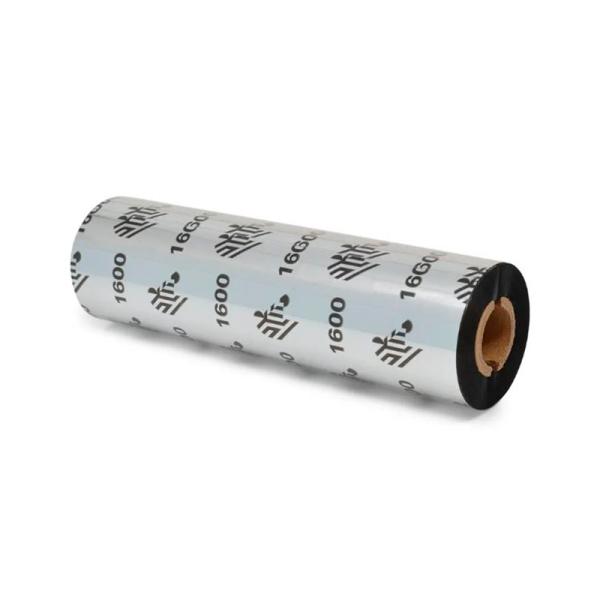 Ribbon Zebra Cera 4.33" x 75 núcleo 0.5" Metros 1600 WAX 24 Unidades/caja 01600GS11007