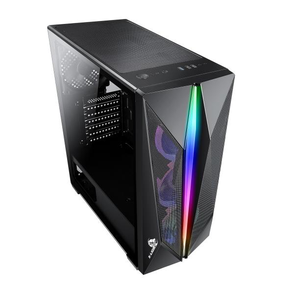 Case X-Lion H2-530 Tempered Glass Side panel + 3 12 cm Fans USB2.0*2 + USB3.0*1 + HD Audio