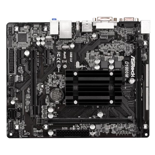 Tarjeta madre ASRock J1800 D1800M micro ATX DDR3
