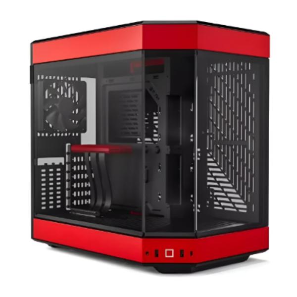 Case gamer HYTE Y60 Mid Tower ventiladores 3 de 120 mm con vidrio Frontal, lateral