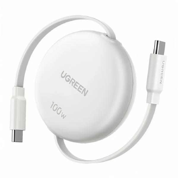 Cable UGREEN Retráctil L531 USB-C a USB-C 100 W carga rápida