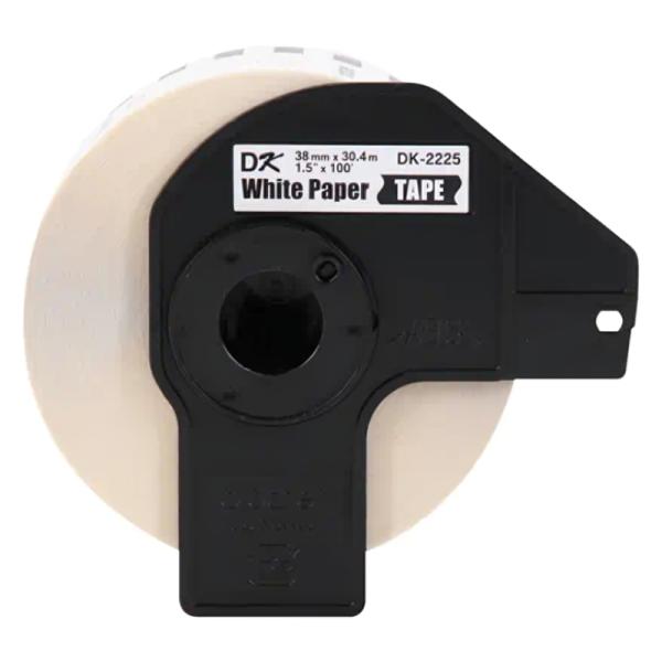 Rollo de etiquetas Continuo Brother DK2225 38 mm x 30.4M compatible con Impresoras QL