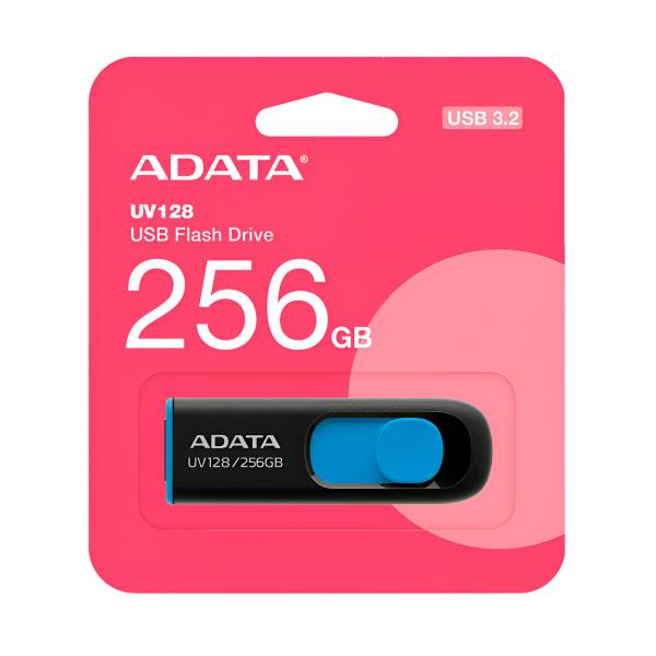 Memoria USB ADATA 256 GB UV128 USB-A 3.2 Gen 1 AUV128-256G-RBE