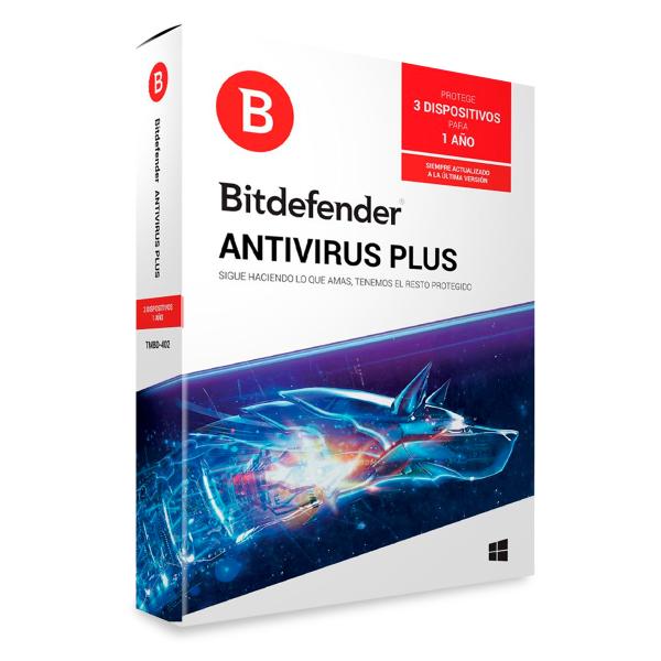 Antivirus Bitdefender Antivirus Plus 3 Pc+ 2 1 año