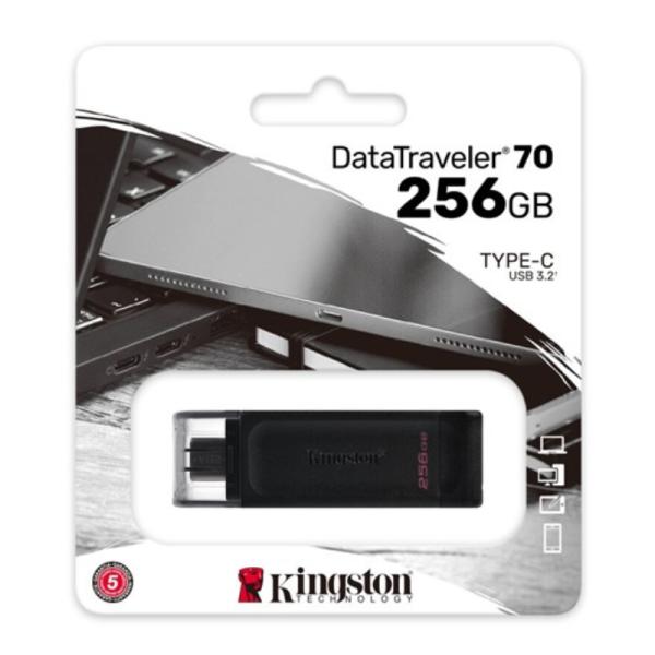 Memoria USB Kingston 256 GB Data Traveler 70 USB-C 3.2 Gen 1 DT70/256GB
