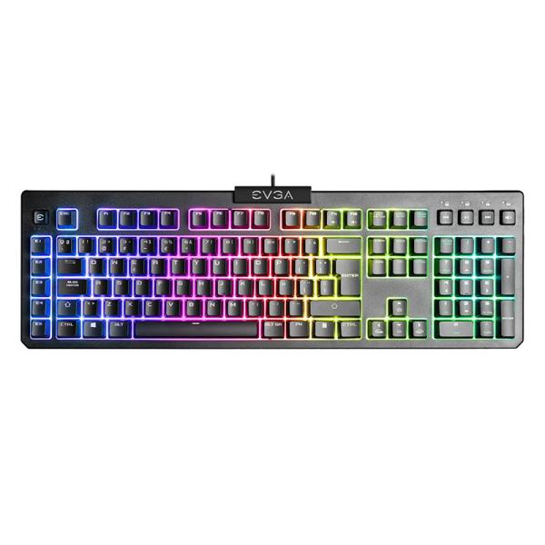 Teclado gamer EVGA RGB Z12 membrana alámbrico USB español