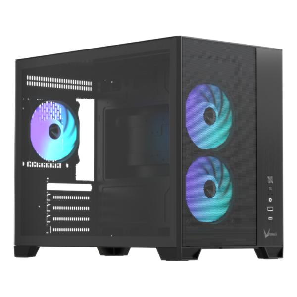 Case Formula V Line RGB Formula V AIR Mesh G6 Plus Black AR Mid Tower 3X120MM panel