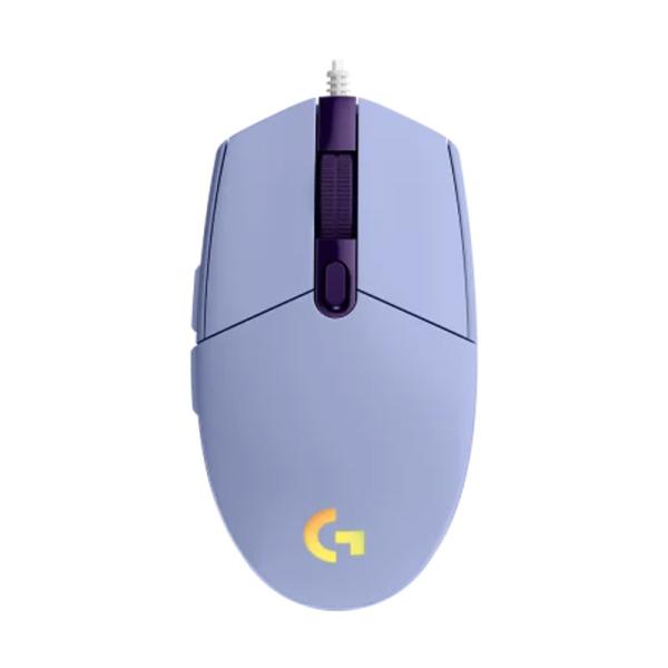 Mouse gamer Logitech RGB G203 Lightsync alámbrico USB 8000 DPI