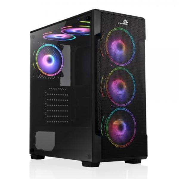 Case gamer Generico X-lion H2-520 Tempered Glass Side panel USB2.0*2 + USB3.0*1 + HD