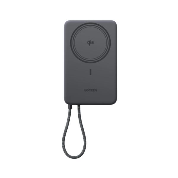 Power Bank UGREEN PB570 10000 mAh QI2 15W/CABLE USB-C Integrado/carga 30 W