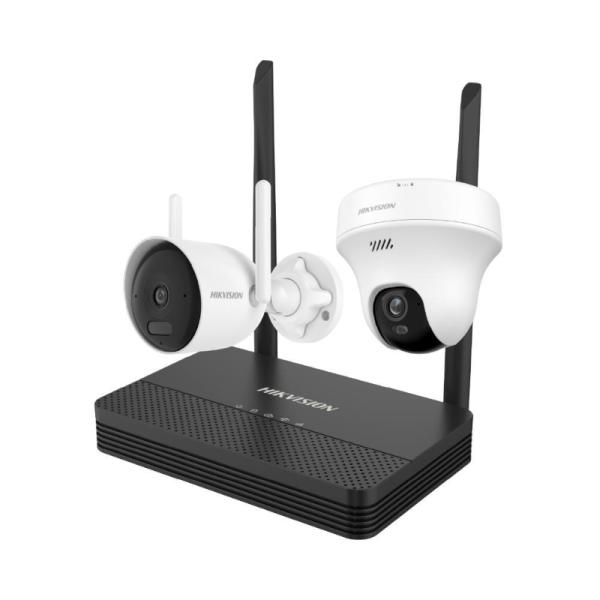 Kit de cámaras Hikvision Wi-Fi Bala y Torreta NKS4245WBTH 4MP 5MP Wi-Fi H.265 2.8 mm 30 M