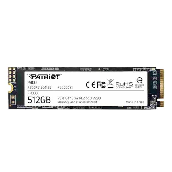 SSD Patriot 512 GB P300 M.2 2280 PCIe GEN3 X4 1700MB/S / 1100MB/S P300P512GM28 P300