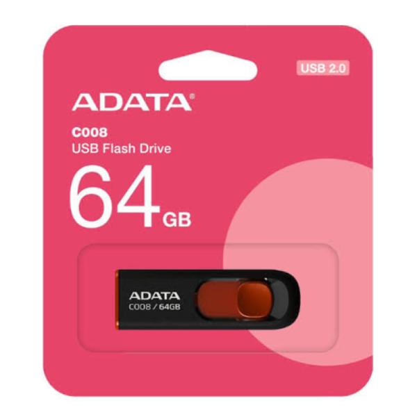 Memoria USB ADATA 64 GB AC008 USB-A 2.0 AC008-64G-RKD